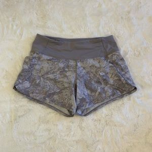 4-inch speed-up gray lululemon shorts